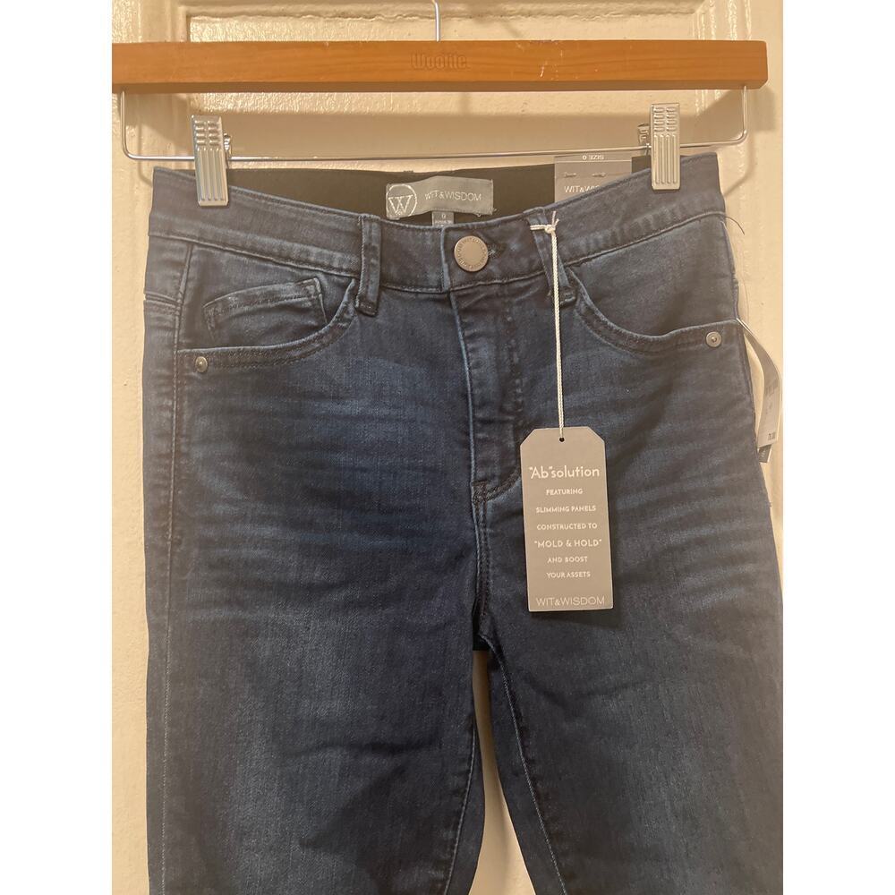 Wit & Wisdom Modern Absolution Lux Touch High Rise Jeans NWT Indigo Size 0 - Picture 6 of 10